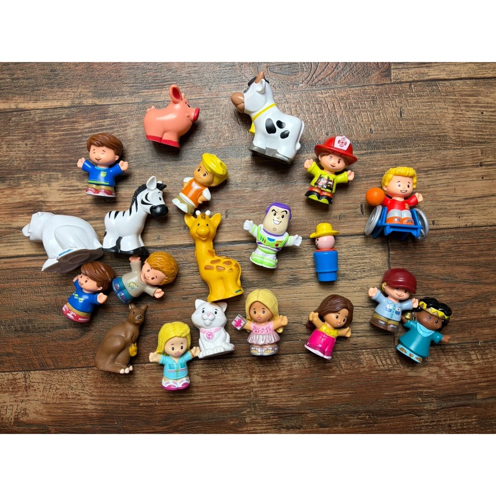 Fisher Price Little People Barbie Zebra Kangaroo Buzz Lot Cow Pig